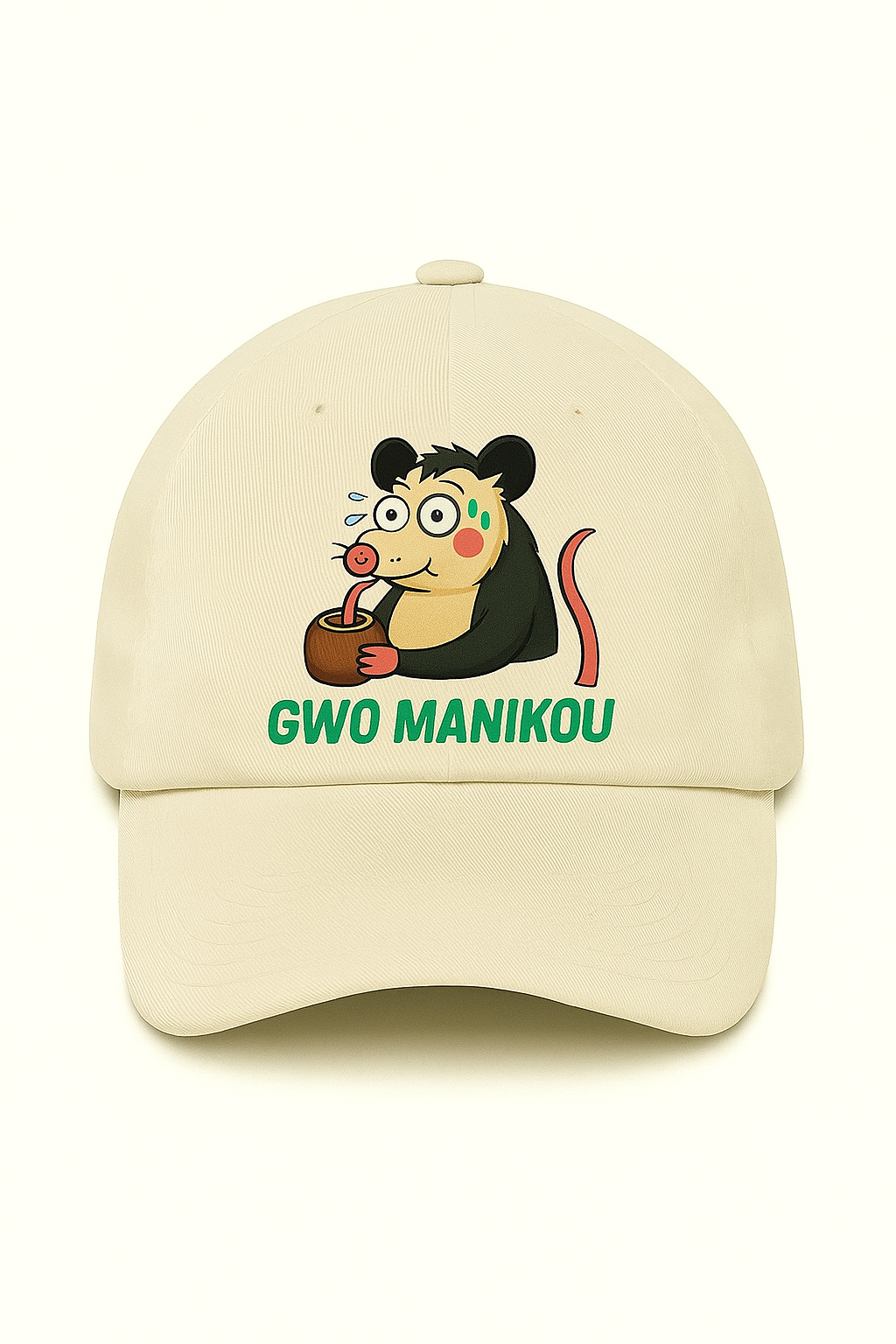 Gwo Manikou Casquette Baseball Beige