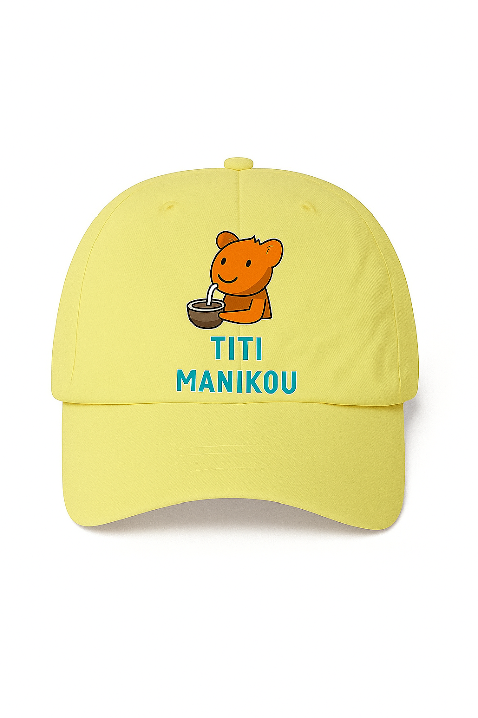 Titi Manikou Casquette Baseball Jaune
