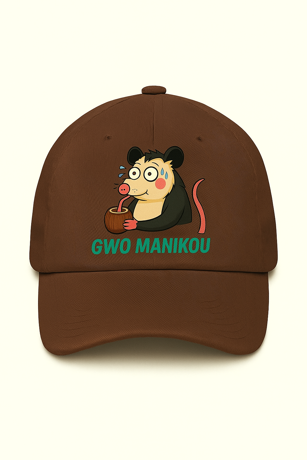 Gwo Manikou Casquette Baseball Marron