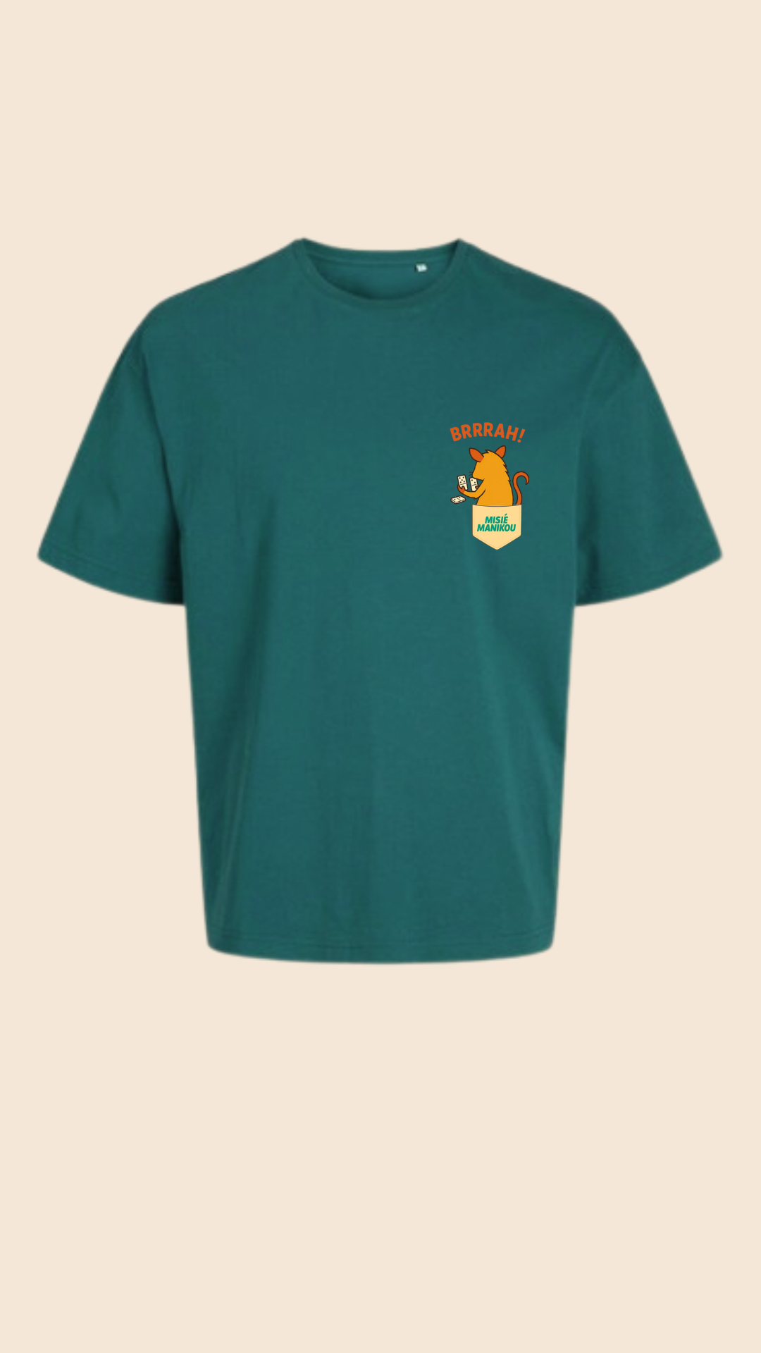 Misié Manikou T-shirt Manches Courtes - Dominos Édition