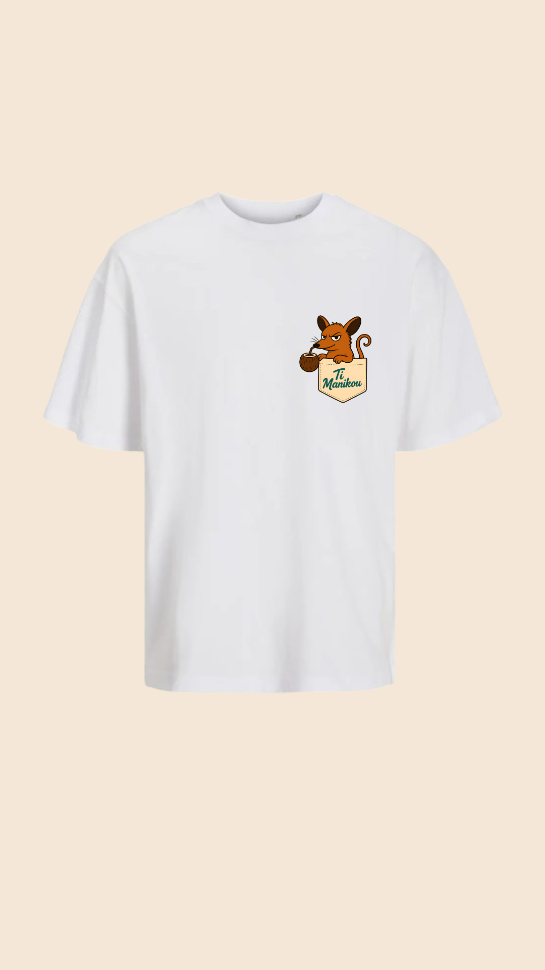 Ti Manikou T-shirt Manches Courtes